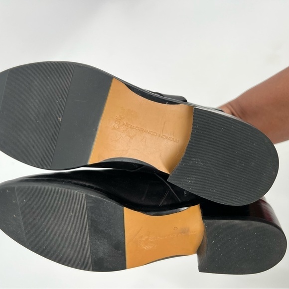 French Connection Yuri black leather boots shoes size 38.5/7.5 NWOT - Picture 7 of 15